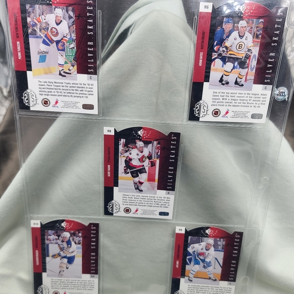 1993-94 Upper Deck SP NHL Hockey "Silver Skates" (H1-H10) Hobby Insert Set - Picture 4 of 4